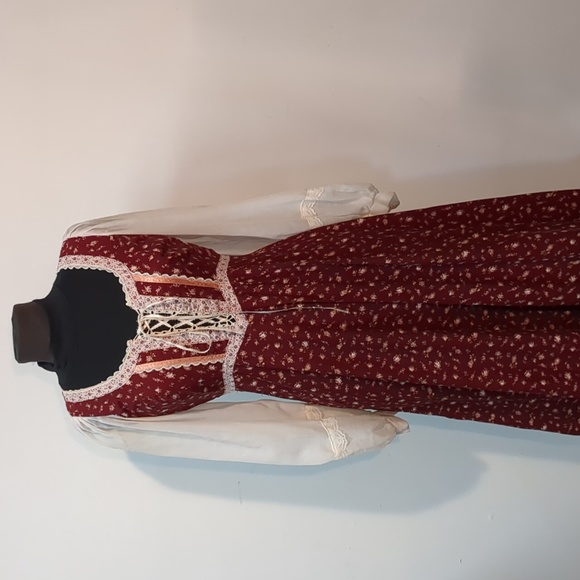 Gunne Sax | Dresses | Vintage Gunne Sax Boho Maxi Prairie Dress Dark ...